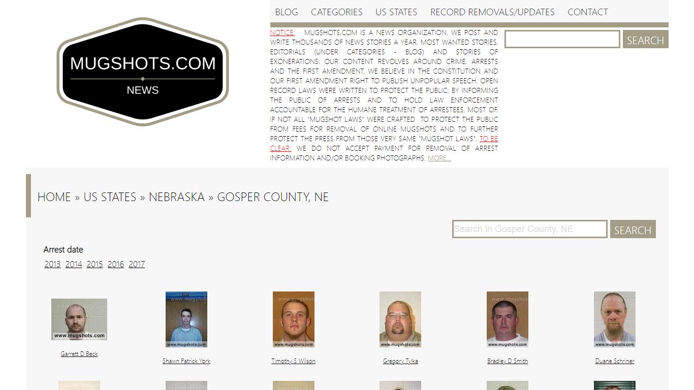 Best search engine for True crime stories | Mugshots.com